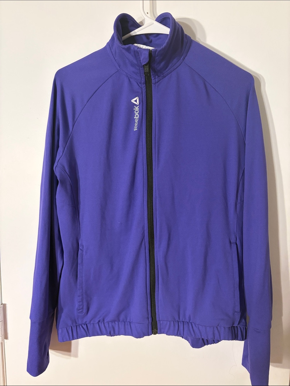 Reebok Violet Lightweight Zip-Front Track Jacket
